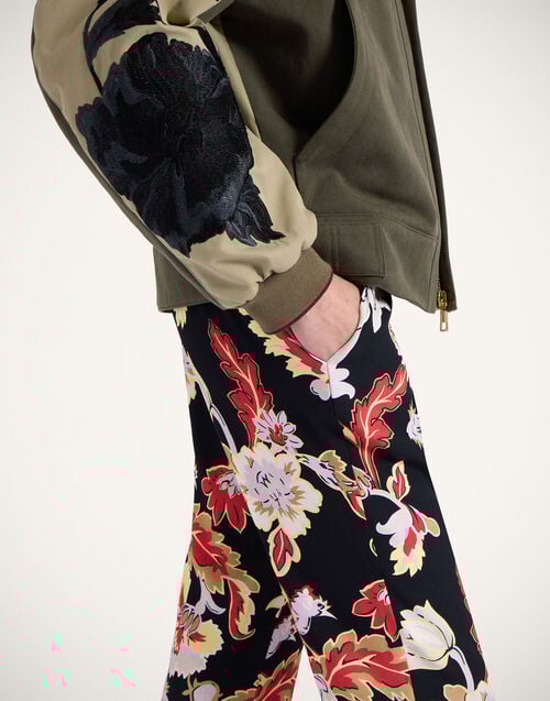 La Doublej 24/7 Pants Lark Black In Sable Satin