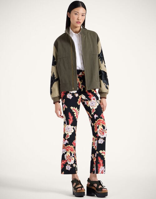 la doublej 24/7 Pants Lark Black in Sable Satin