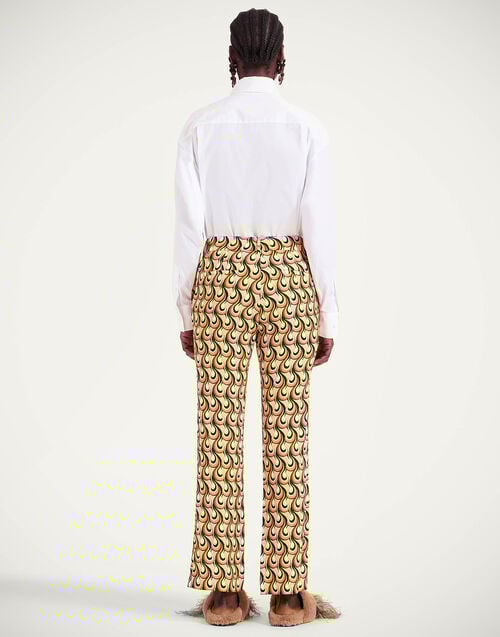 La Doublej 24/7 Pants Melty Pink In Sable Satin