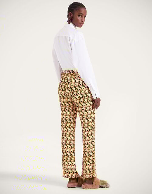 La Doublej 24/7 Pants Melty Pink In Sable Satin