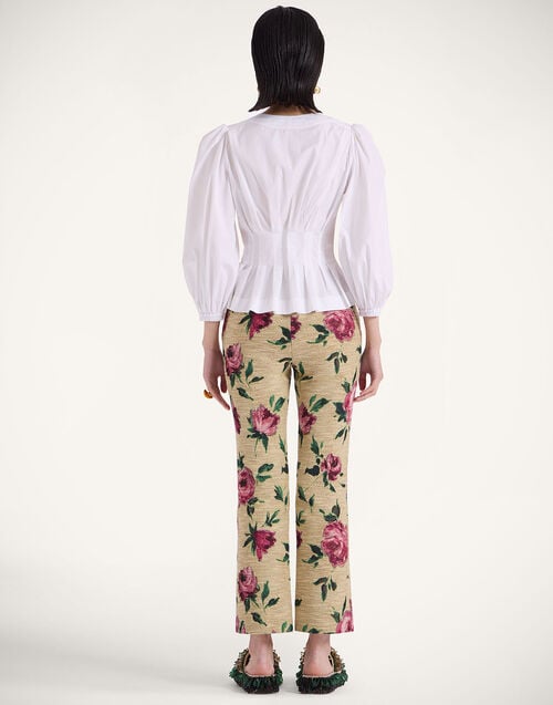 La Doublej 24/7 Pants Roses Light Beige In Tweed