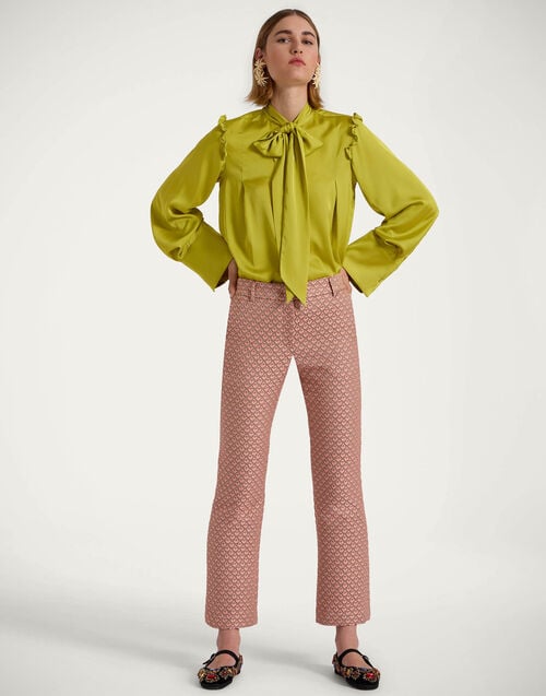 La Doublej 24/7 Pants Tulip Pale Pink In Jacquard