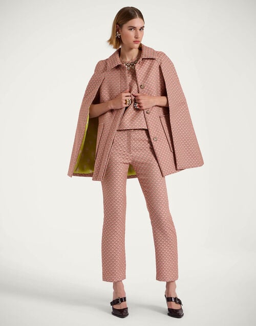 la doublej 24/7 Pants Tulip Pale Pink in Jacquard