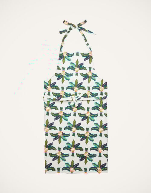 la doublej Apron Palms in Cotton