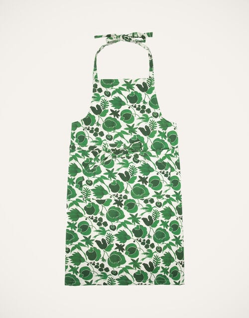 la doublej Apron Wildbird Verde in Cotton