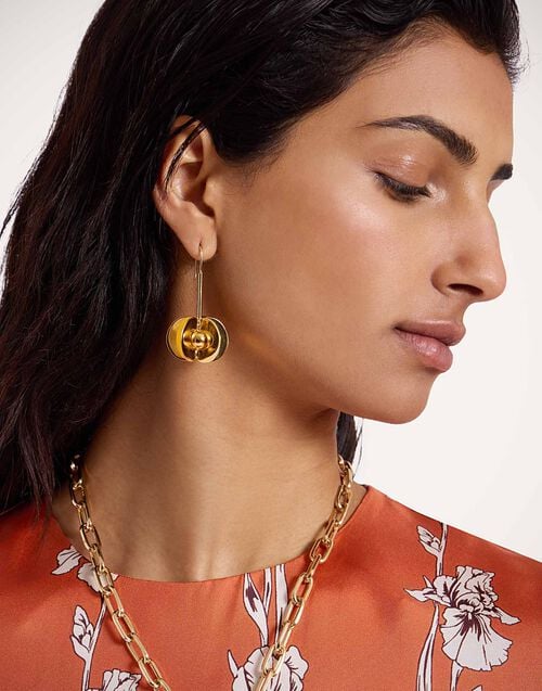 La Doublej Aura Earrings 24k Gold Plate