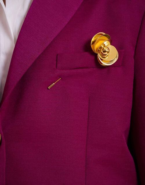 La Doublej Aura Pin 24k Gold Plate