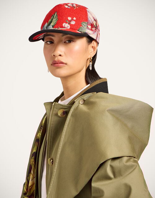 La Doublej Babeball Cap Honolulu Red In Jacquard