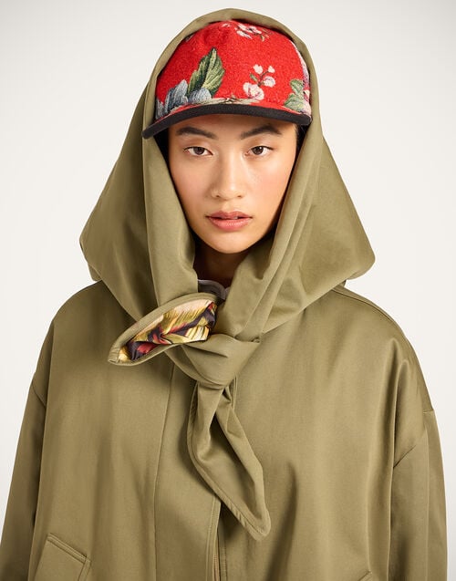 La Doublej Babeball Cap Honolulu Red In Jacquard