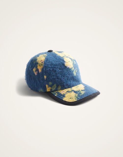 La Doublej Babeball Cap Riptide Navy In Jacquard