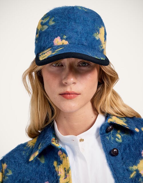 la doublej Babeball Cap Riptide Navy in Jacquard