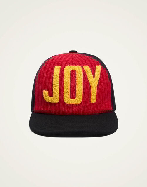 La Doublej Babeball Cap Solid Red In Wool