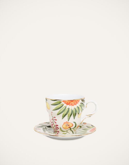 La Doublej Big Mama Cup & Saucer Eden In Porcelain