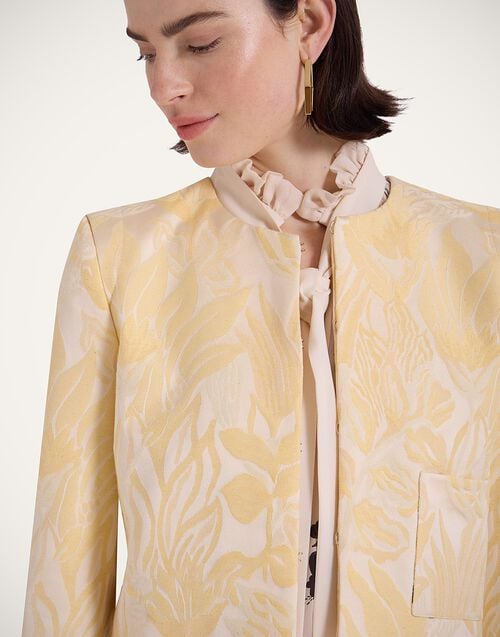 La Doublej Bijoux Jacket Iris Yellow In Jacquard