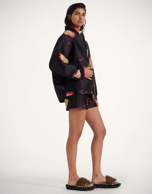 La Doublej Brooklyn Bomber Derby Black In Jacquard