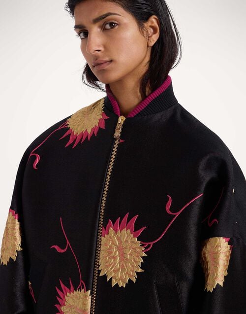 La Doublej Brooklyn Bomber Derby Black In Jacquard