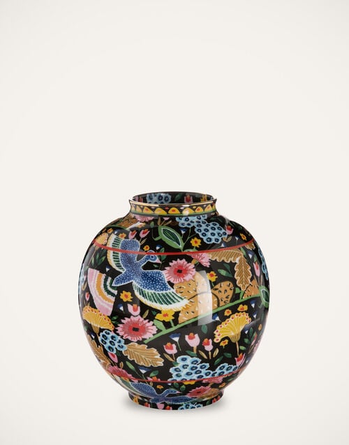 la doublej Bubble Vase Colombo Nero in Porcelain