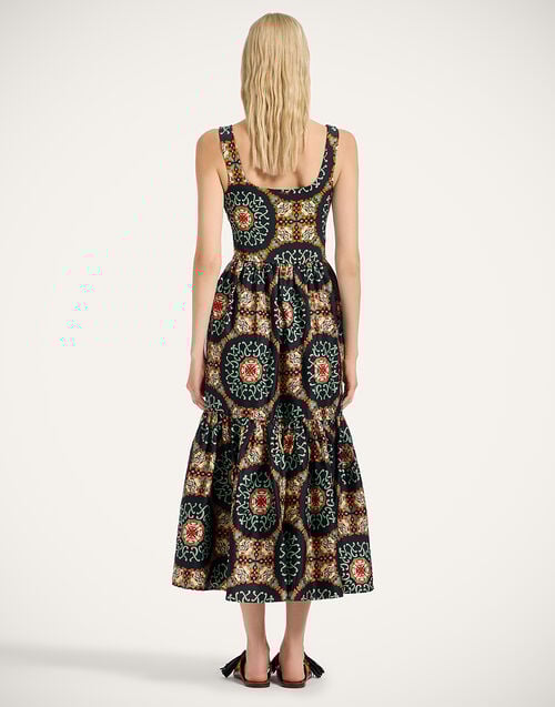 La Doublej Capri Dress Ballata Black In Silk Twill