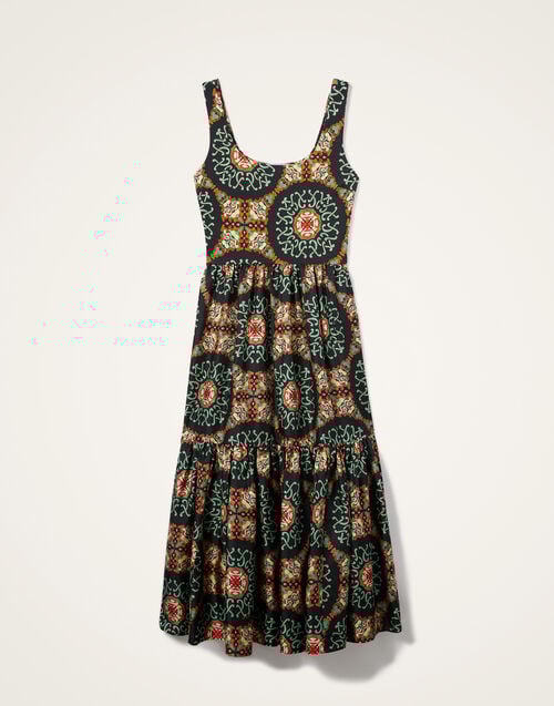 La Doublej Capri Dress Ballata Black In Silk Twill