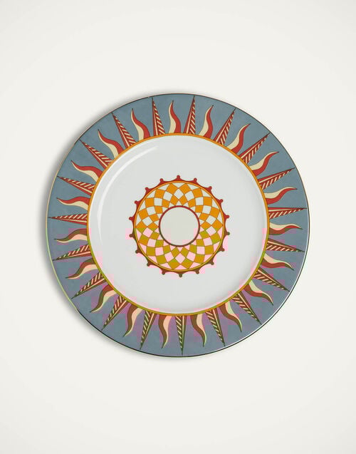 la doublej Charger Plate Ra Sky Blue in Porcelain