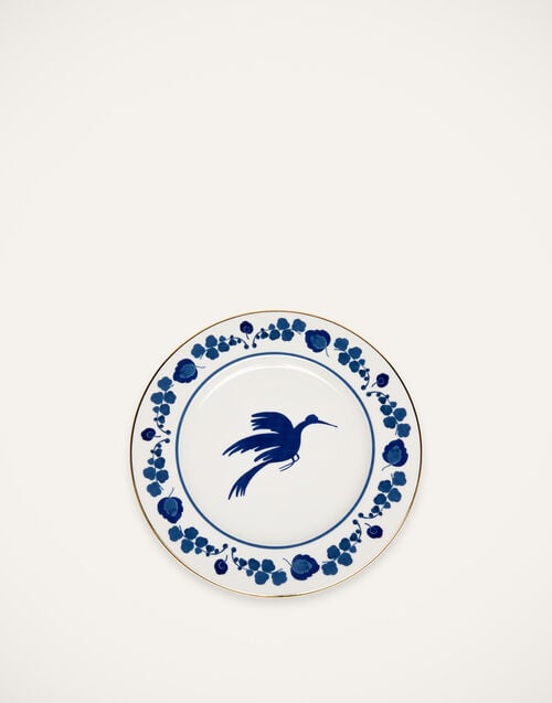 la doublej Charger Plate Wildbird Blu in Porcelain