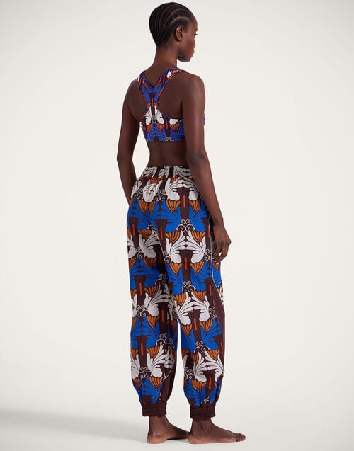 La Doublej Court Pants Ali Chocolate In Nylon