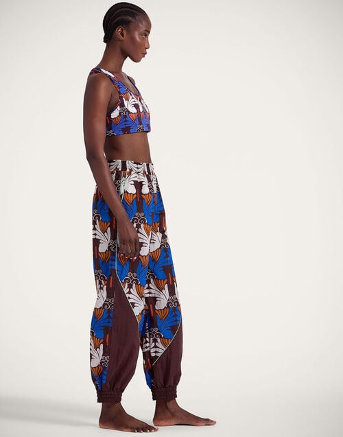 La Doublej Court Pants Ali Chocolate In Nylon