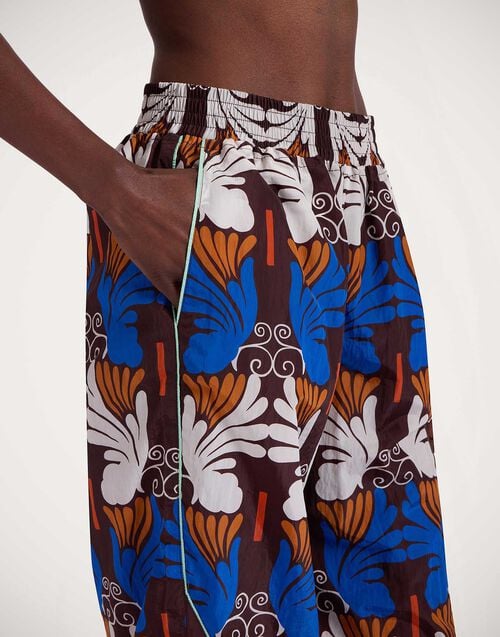 La Doublej Court Pants Ali Chocolate In Nylon