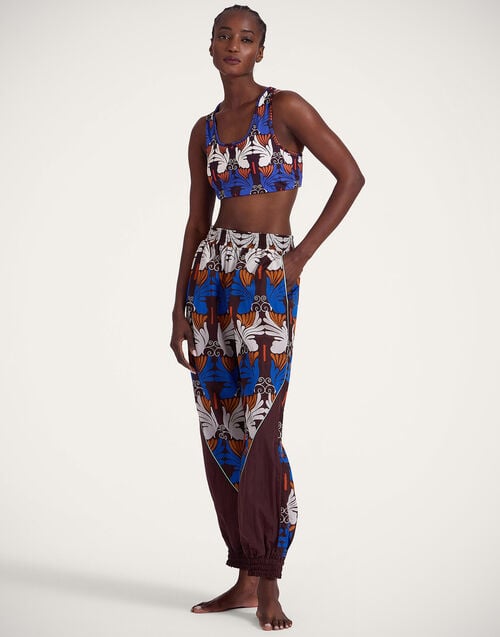 la doublej Court Pants Ali Chocolate in Nylon