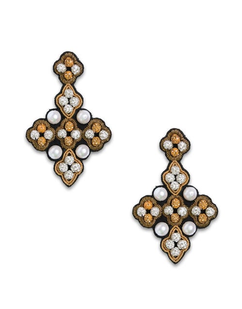 La Doublej Ella Earrings Solid Gold In Mix Pearls