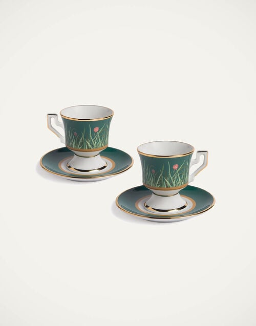 la doublej Espresso Cup & Saucer Set of 2 Libellula