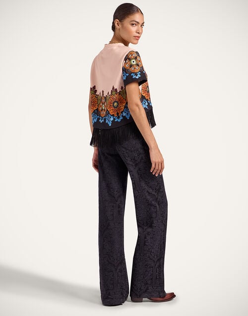 La Doublej Flare Jeans Corte Black In Denim