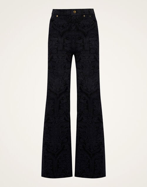 La Doublej Flare Jeans Corte Black In Denim