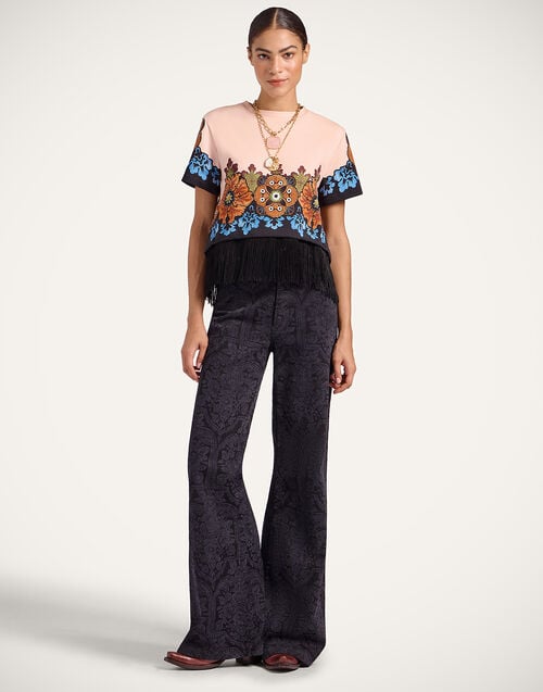 la doublej Flare Jeans Corte Black in Denim