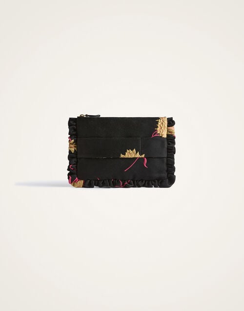 La Doublej Hand Pochette Derby Black In Jacquard