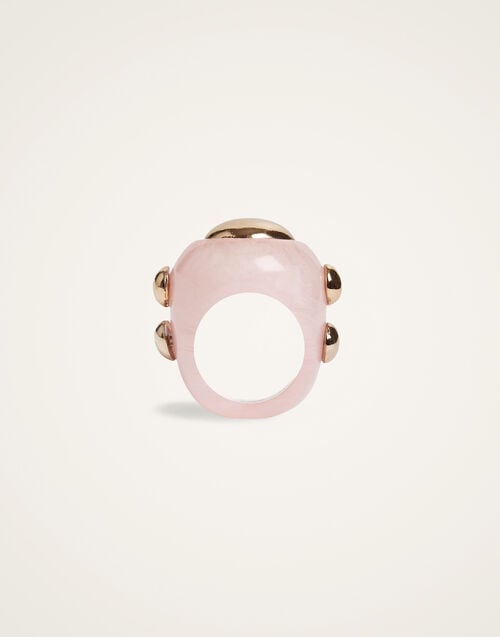 la doublej Hathor Ring Ivory in Acrylic Resin