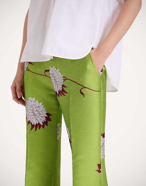 La Doublej Hendrix Pants Derby Lime In Jacquard