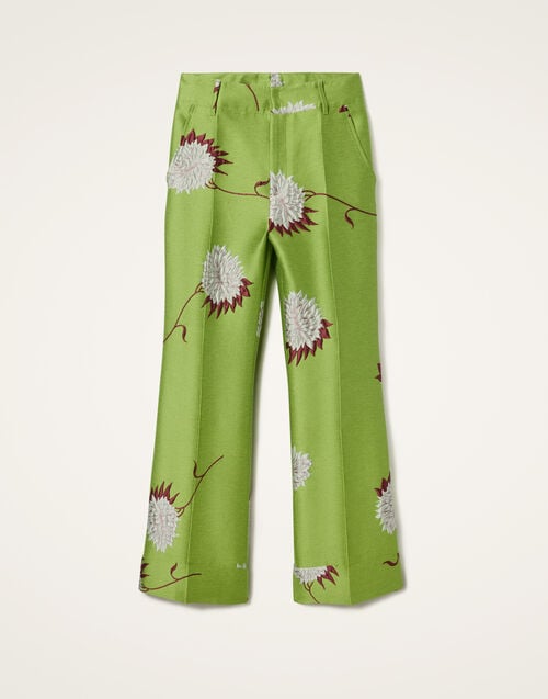 La Doublej Hendrix Pants Derby Lime In Jacquard