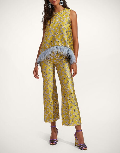 la doublej Hendrix Pants Margarita in Jacquard