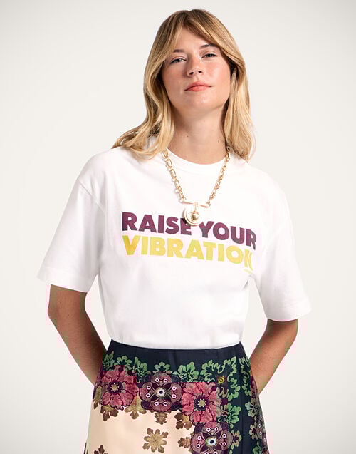 la doublej House T-Shirt Off White in Jersey