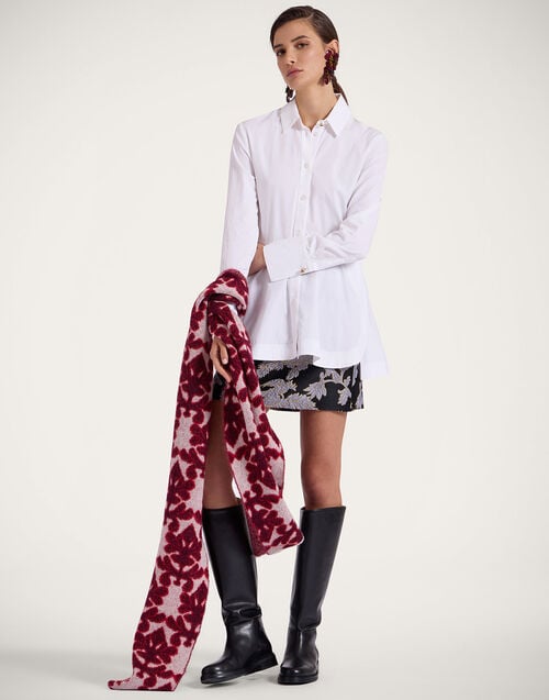 La Doublej Iris Shirt Solid White In Tailor Poplin