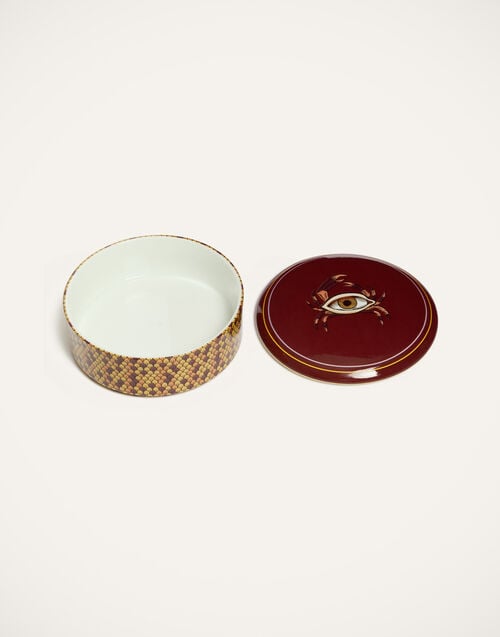 La Doublej Keepsake The Crab Bordeaux In Porcelain