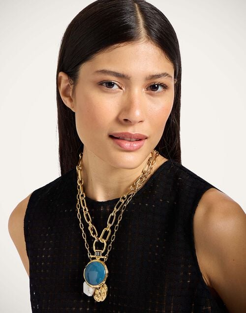 La Doublej La Scala Top Solid Black In Window Lace