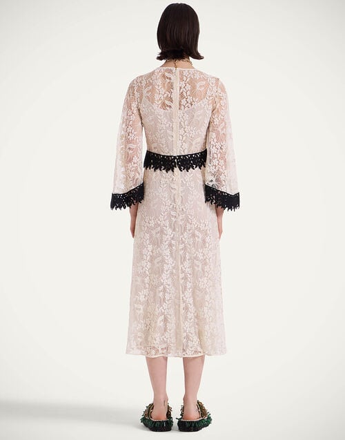 La Doublej Lacey Sorella Dress Iris Ivory In Lace