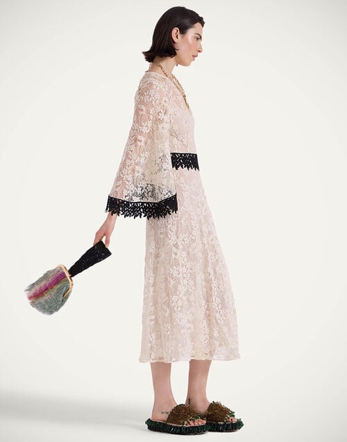 La Doublej Lacey Sorella Dress Iris Ivory In Lace