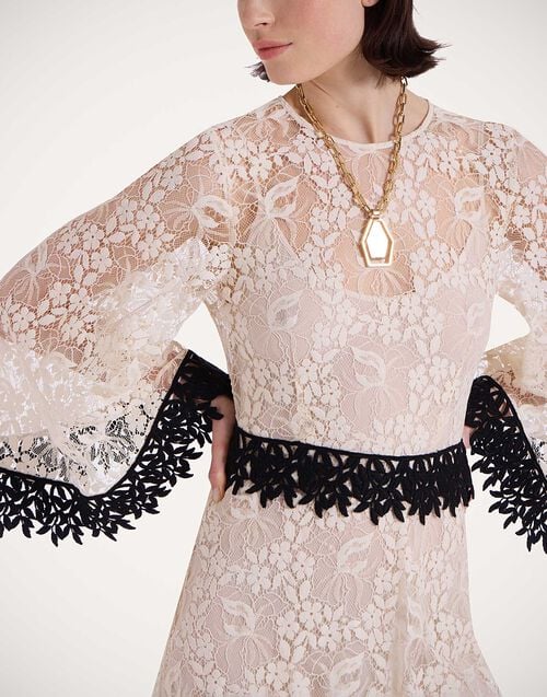 La Doublej Lacey Sorella Dress Iris Ivory In Lace