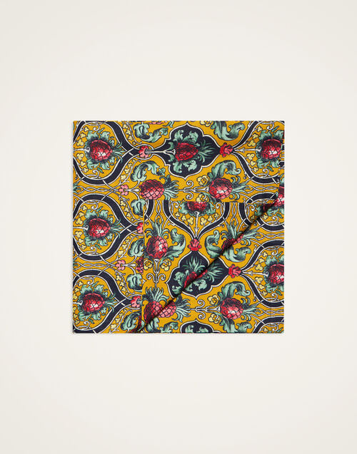 la doublej Large Tablecloth Ananas Yellow in Linen