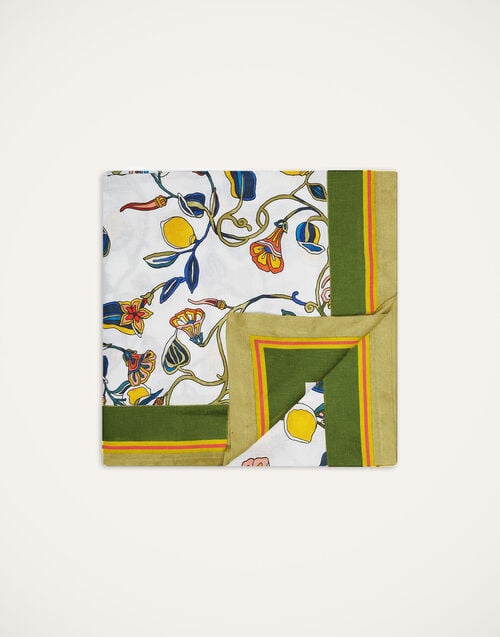 la doublej Large Tablecloth Borboni White in Linen