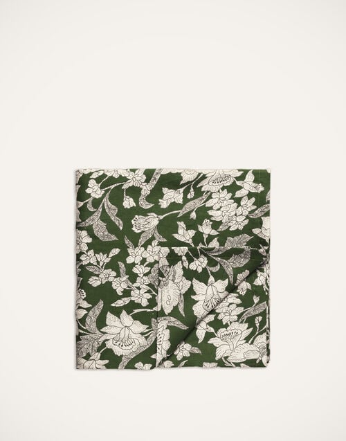 la doublej Large Tablecloth Lilium Avorio in Linen