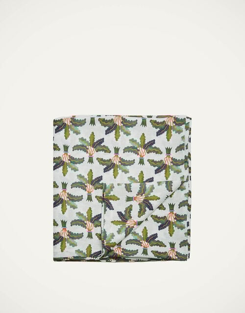 la doublej Large Tablecloth Linen Palms in Linen